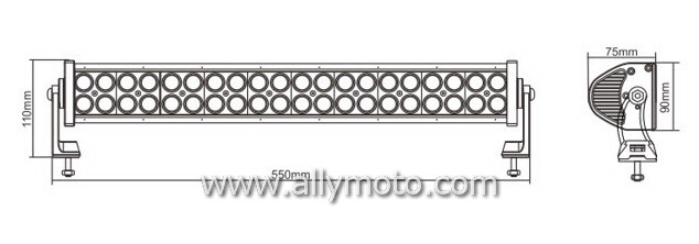 120W LED Light Bar 2047